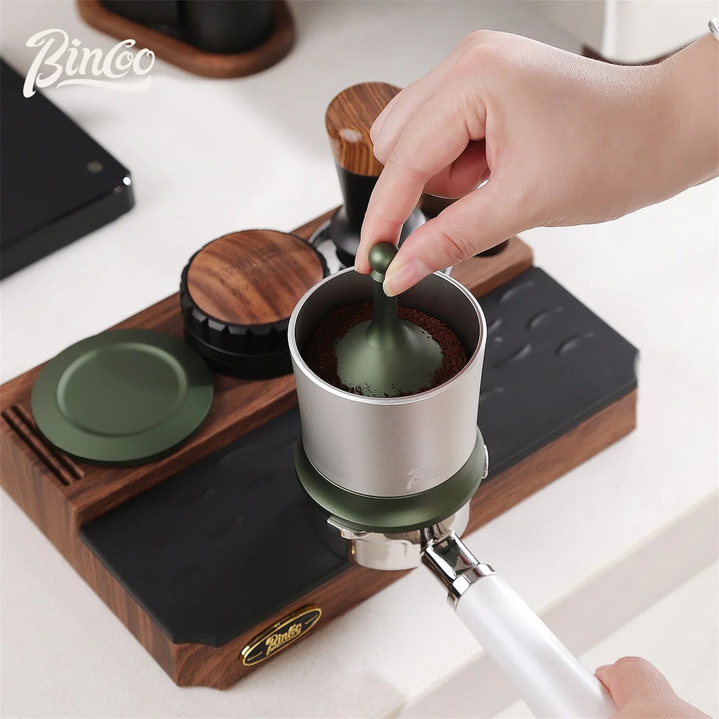 Espresso Dosing Shaker 58mm - Coffee Grounds Receiver Cup, Barista Accessory-2