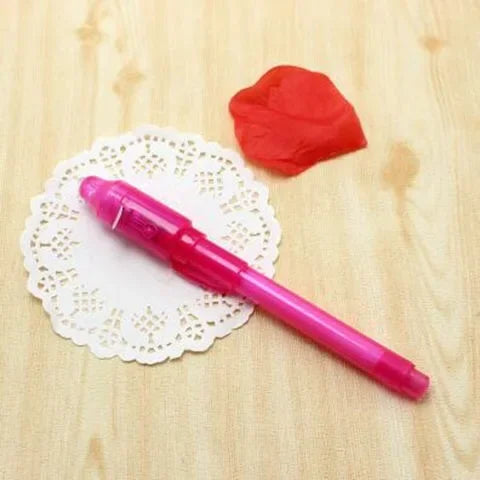 4pcs Luminous Light Pen Set | 2 in 1 UV Black Light Combo Drawing Invisible Ink Pen for Kids