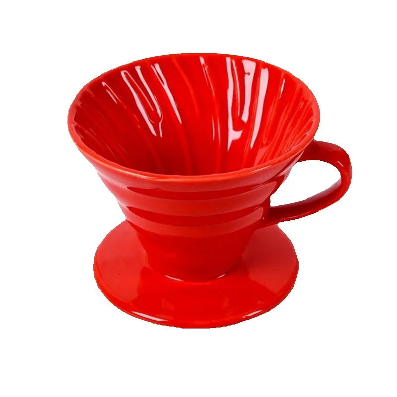 Ceramic Coffee Dripper – Engine-Style Pour Over (Reusable, 1–4 Cups)-10