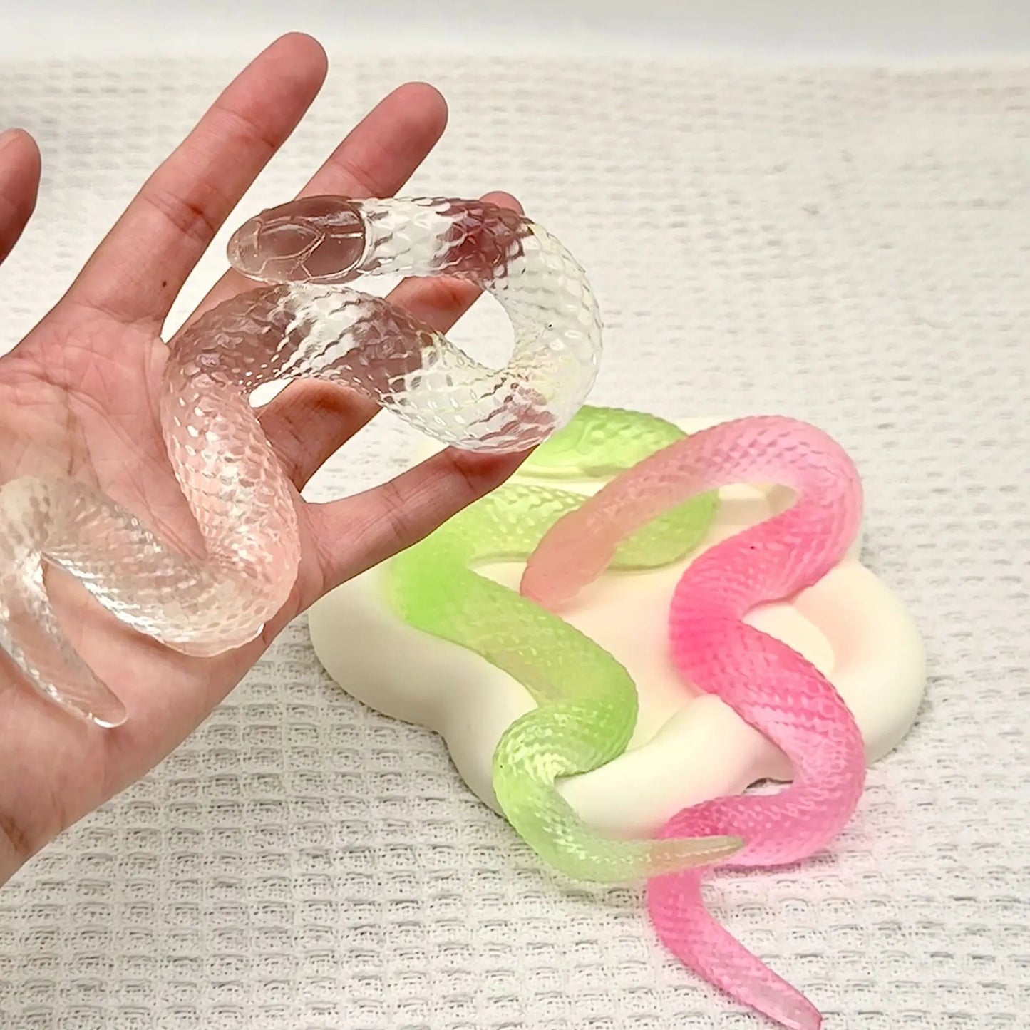 Squishy Snake Stress Ball | Stretchy Fidget Toy for Anxiety Relief and Hand Therapy
