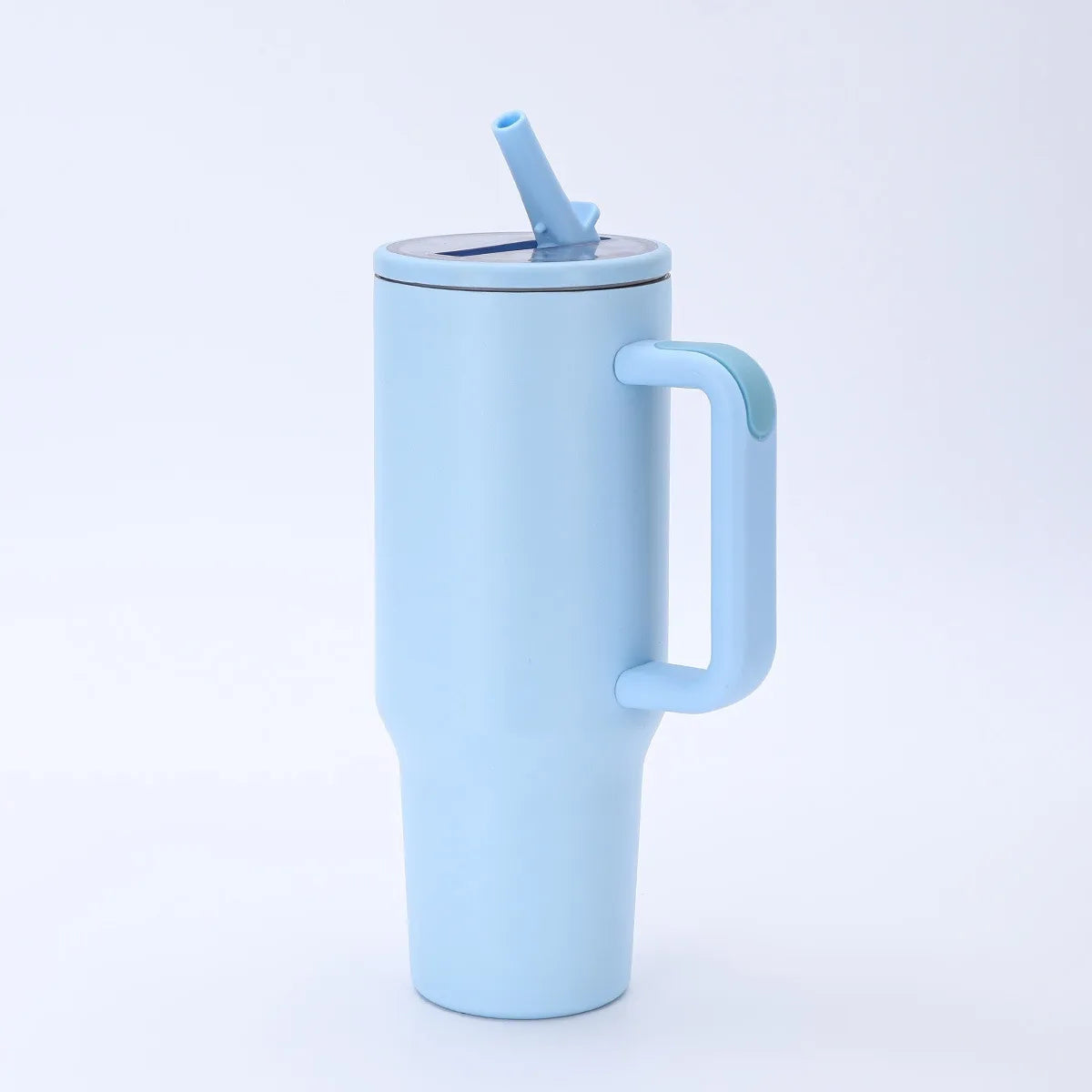 Personalized Custom Name Stainless Steel Insulated Cup With Handle And Straw For Car Use Suitable For Fitness And Outdoor Travel