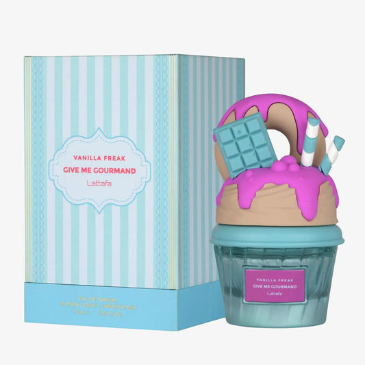 Lattafa Vanilla Freak Eau de Parfum, Give me Gourmand Collection, Unisex, Spray Form, 75ml, Vanilla Caramel Scent