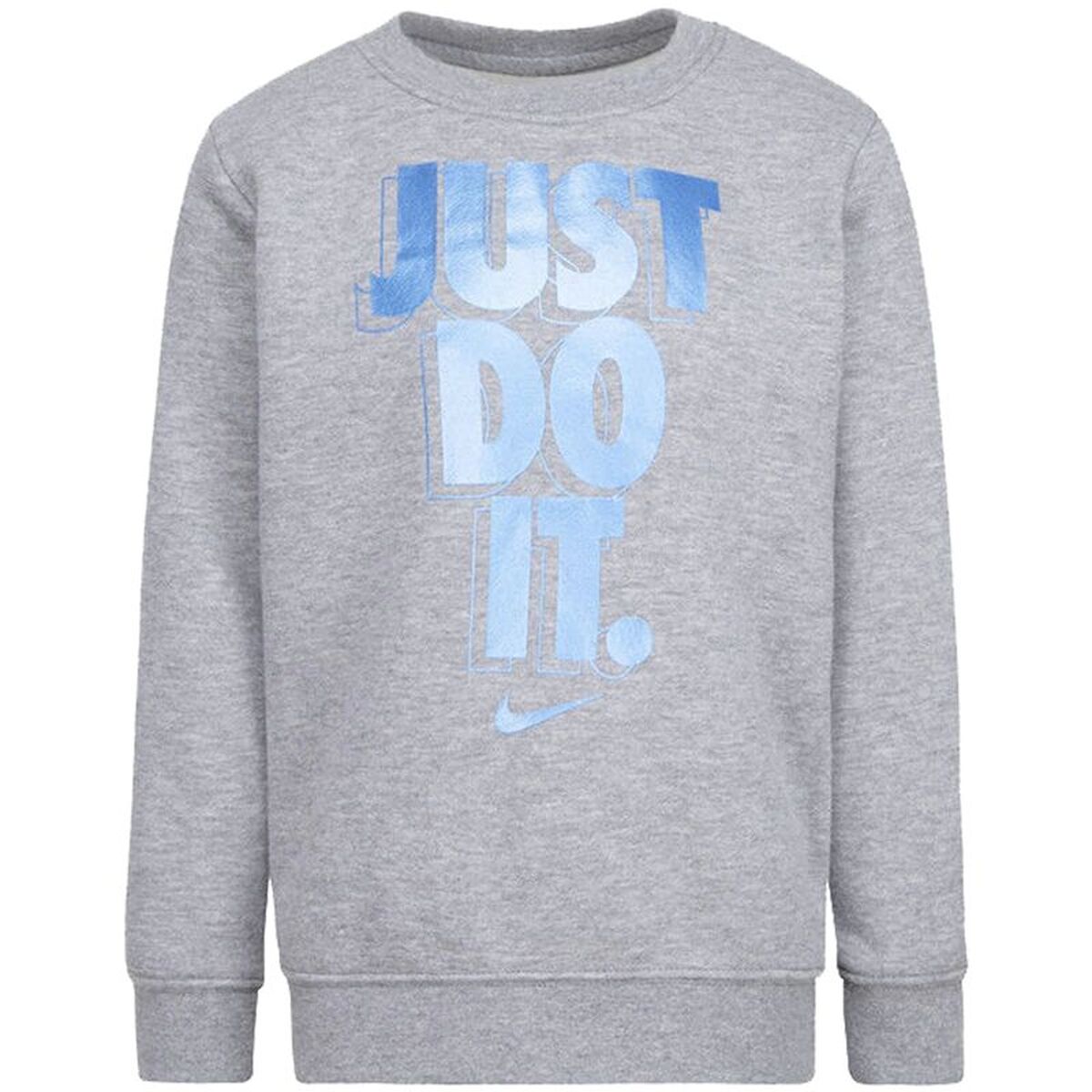Hoodless Sweatshirt for Girls Nike Gifting Light grey-0