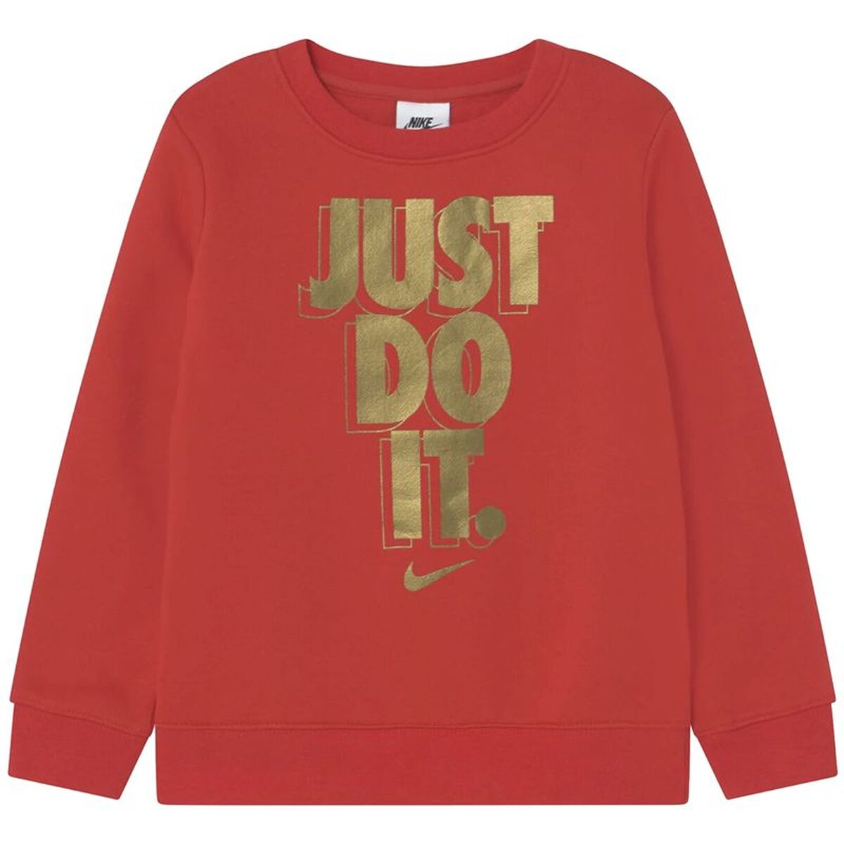 Hoodless Sweatshirt for Girls Nike Gifting Red-0