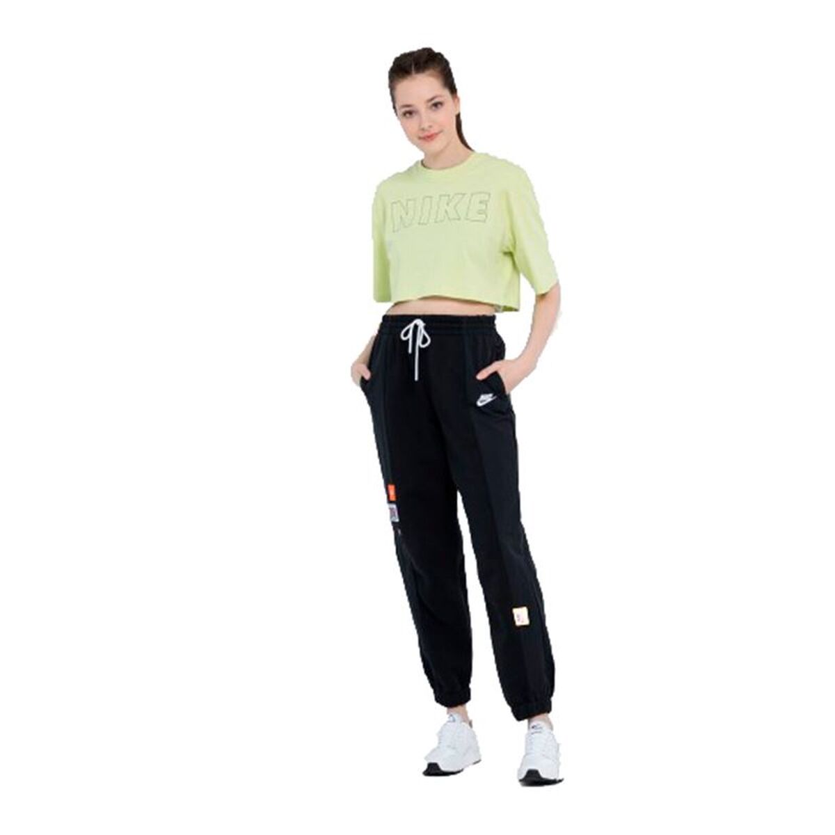 Women’s Short Sleeve T-Shirt Nike Air Light Green-6
