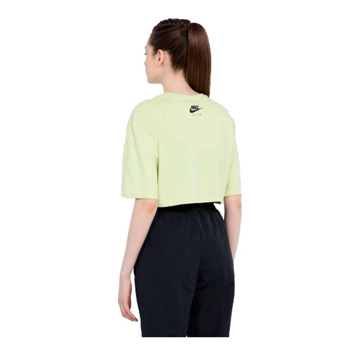 Women’s Short Sleeve T-Shirt Nike Air Light Green-4
