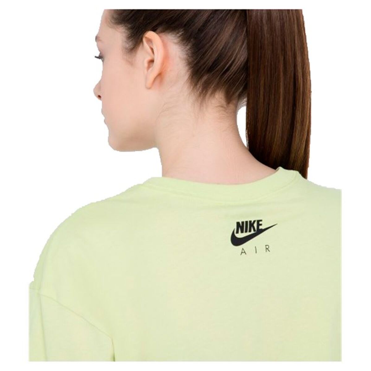 Women’s Short Sleeve T-Shirt Nike Air Light Green-3