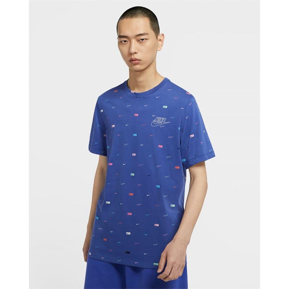 Men’s Short Sleeve T-Shirt Nike CW0477-430 Indigo (XS)-3