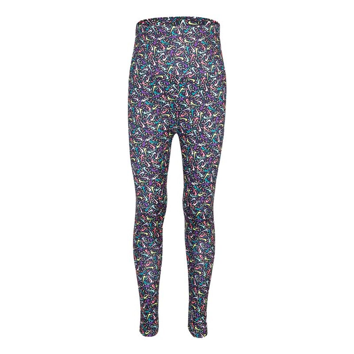 Sports Leggings for Children Nike Sprinkle Aop Purple-0