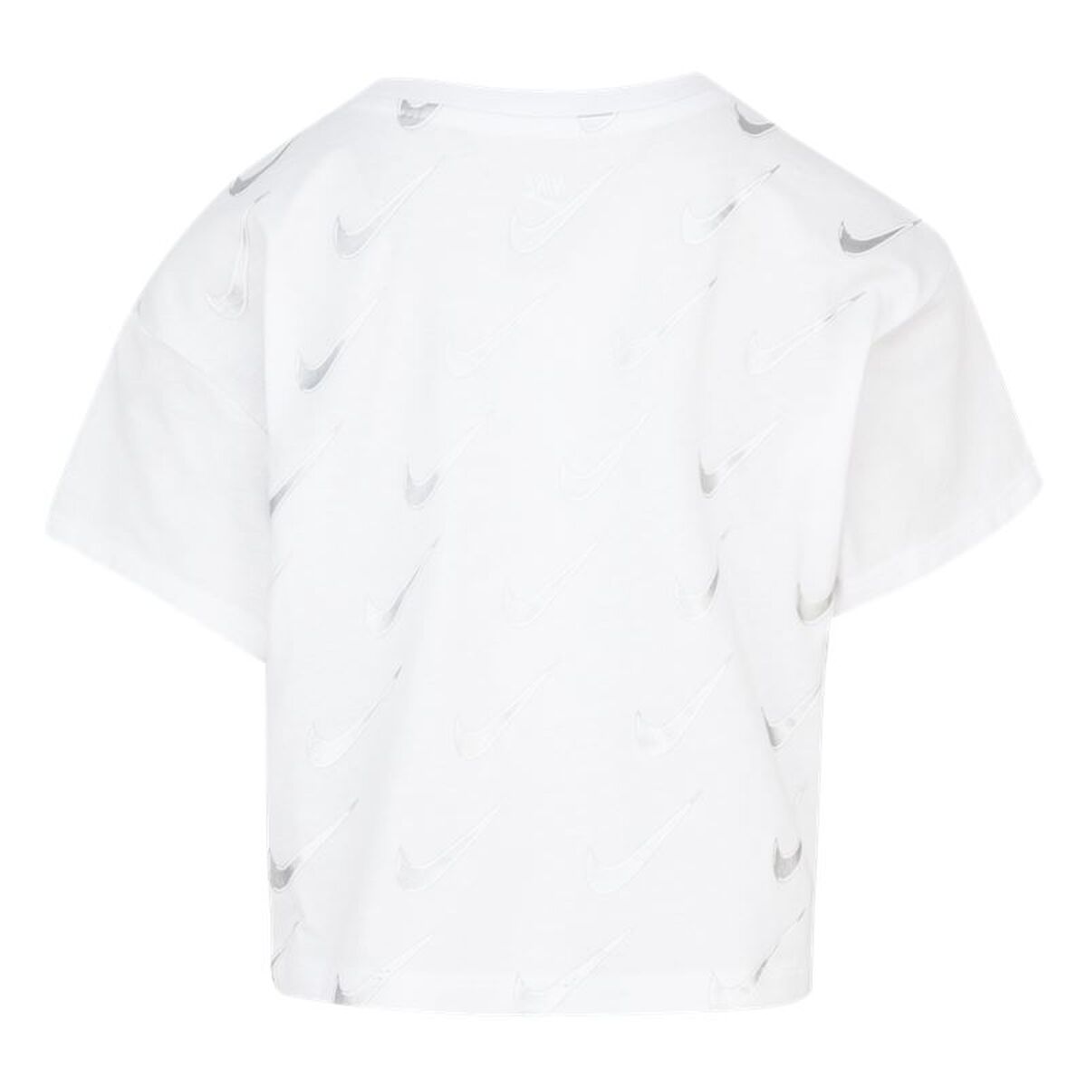 Child's Short Sleeve T-Shirt Nike 36I352-001 White-4