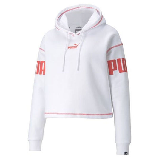 Women’s Hoodie Puma Puma Power Hoodie Fl W White-0