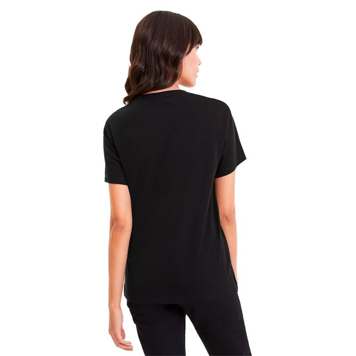Women’s Short Sleeve T-Shirt Puma Puma Classics Logo Tee Black-2