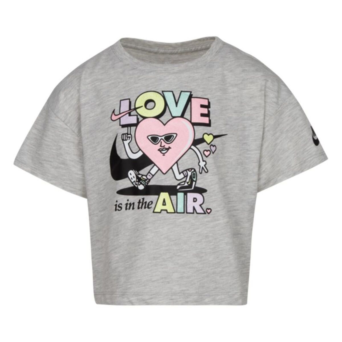 Child's Short Sleeve T-Shirt Nike 36J086-C87 Light grey-0