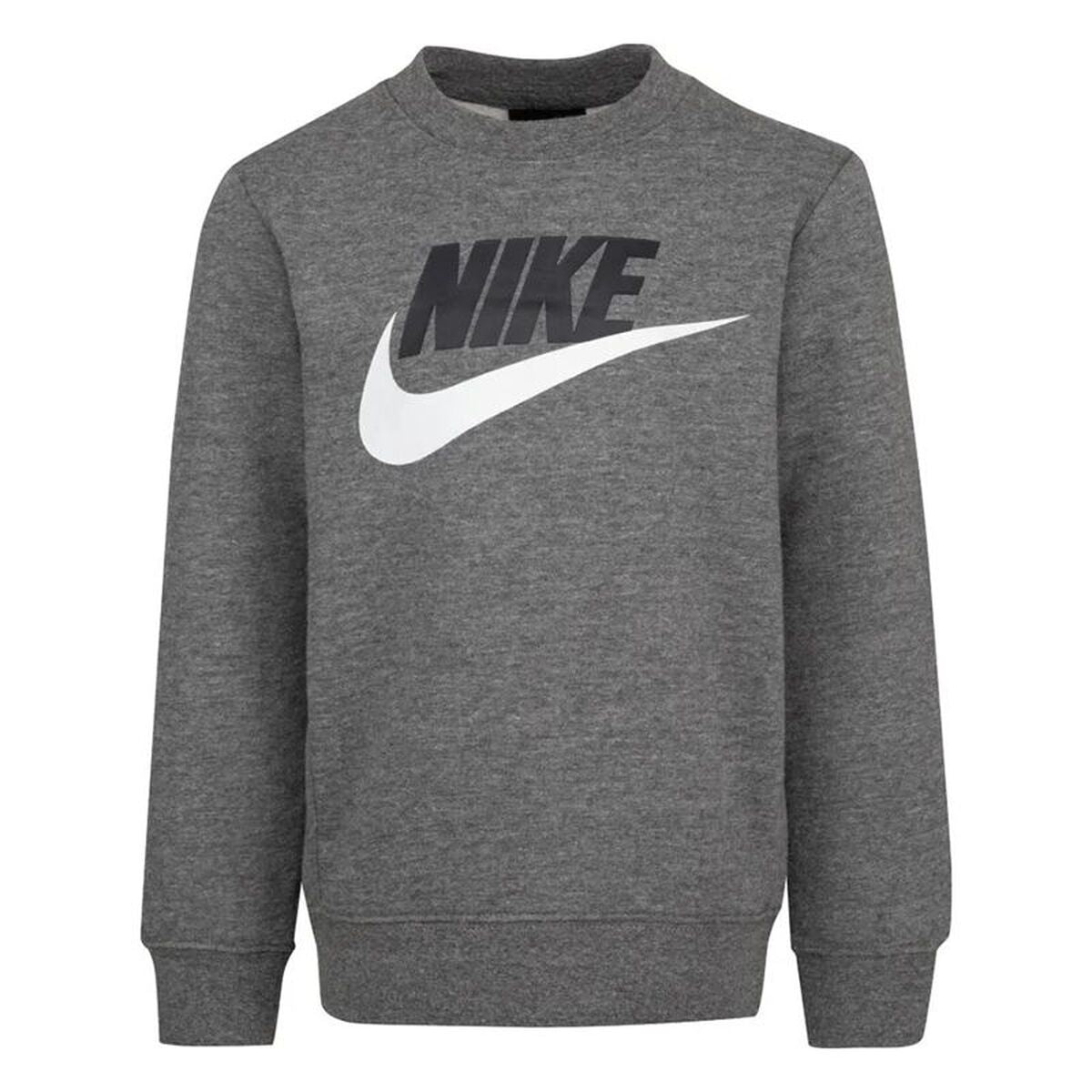 Children’s Sweatshirt without Hood Nike Club Hbr Grey-0