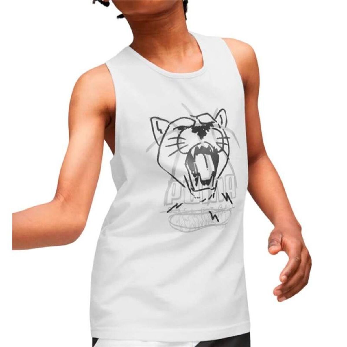 Basketball shirt Puma White-5