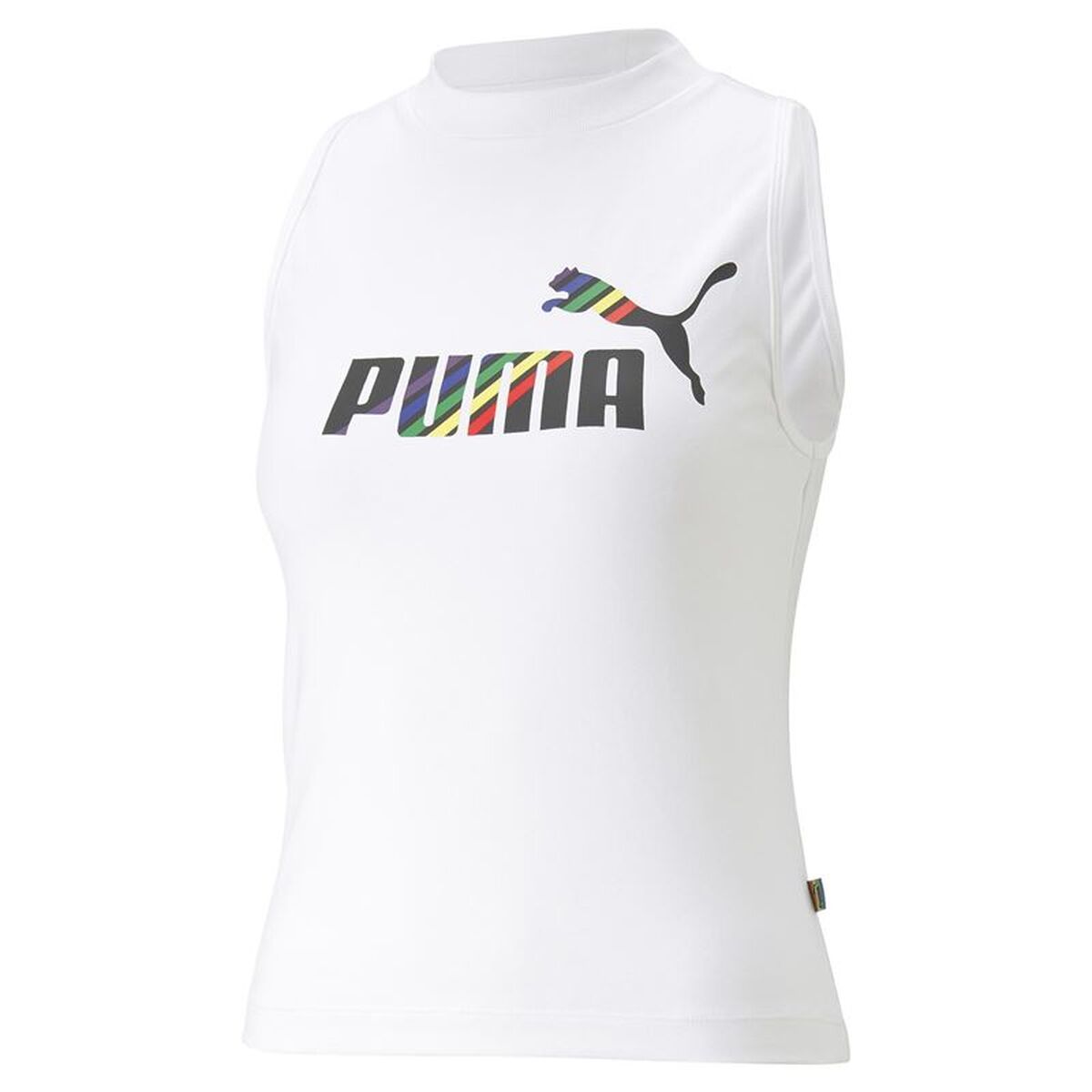 Women’s Short Sleeve T-Shirt Puma Ess+ Love Is Love Sl White-0
