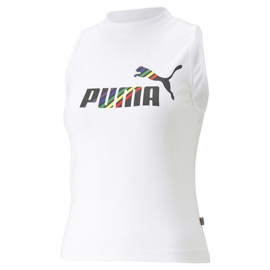 Women’s Short Sleeve T-Shirt Puma Ess+ Love Is Love Sl White-0