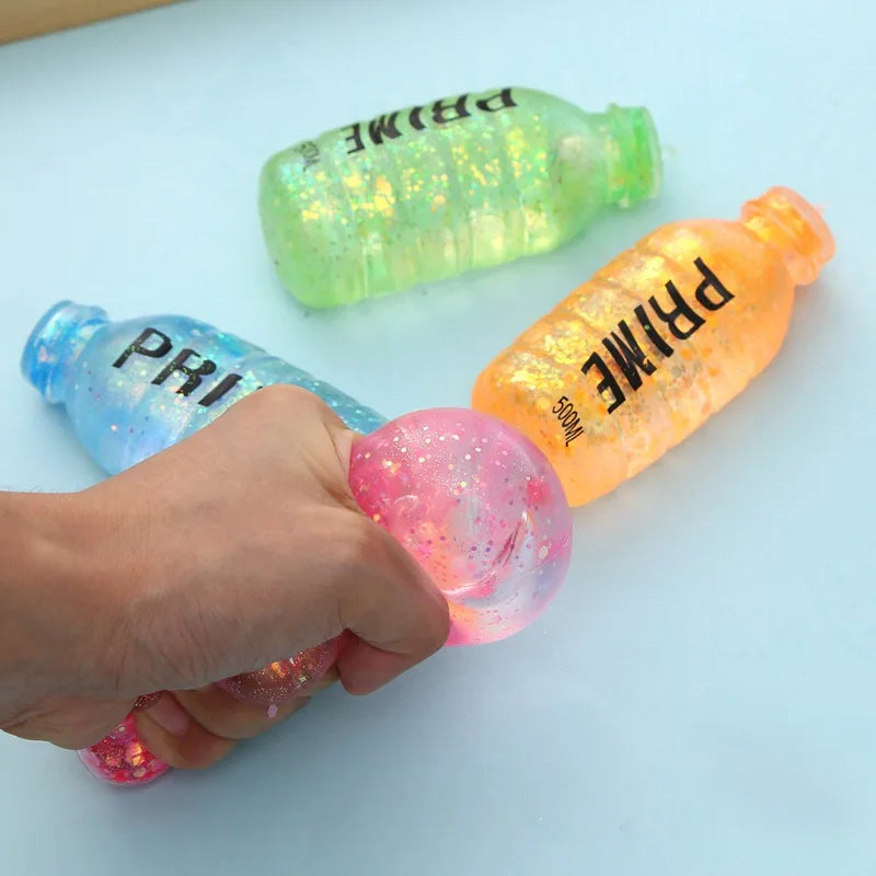 Tabas Squishy Beverage Bottle Squeeze Toy | Soft Stress Relief Fidget for Kids and Adults