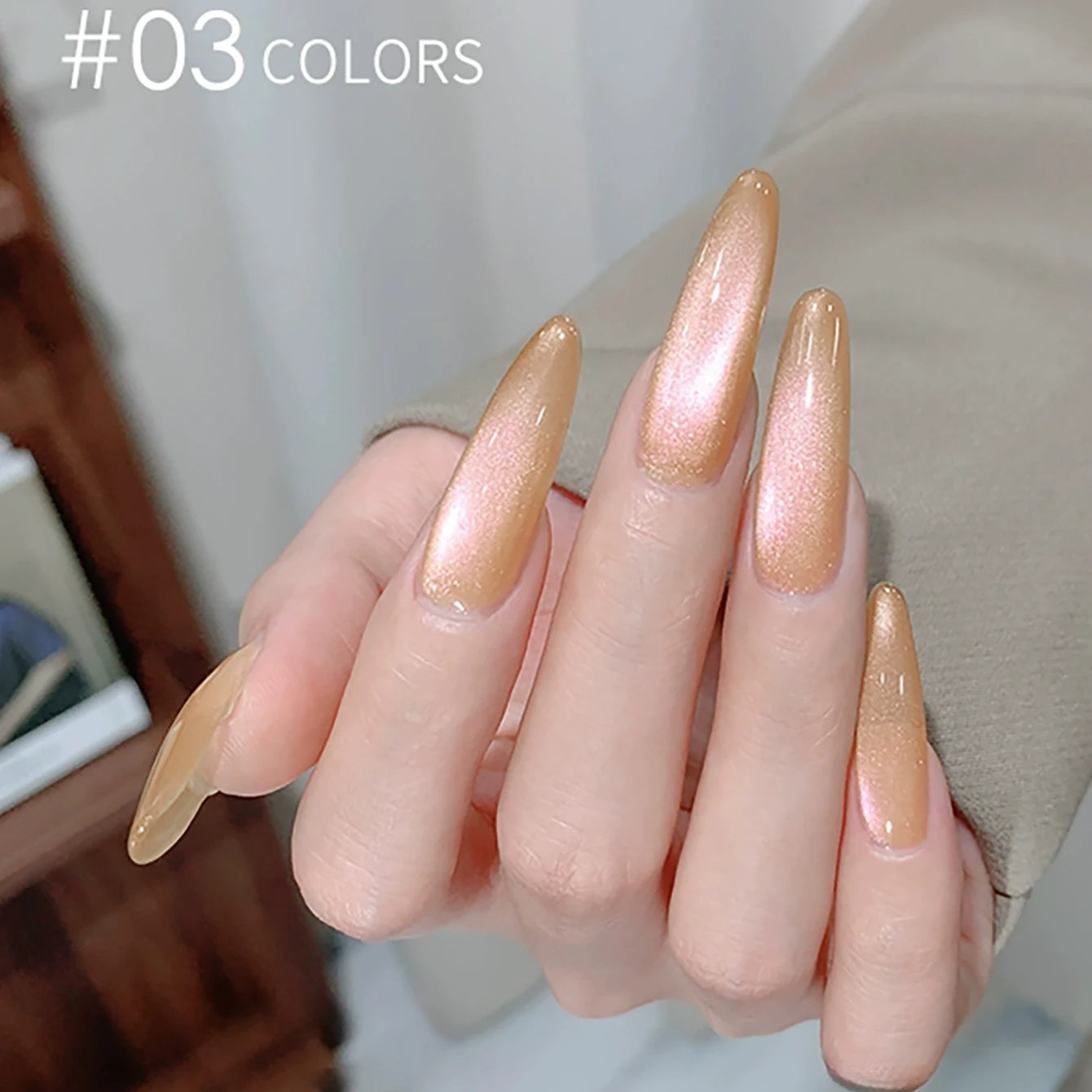 MIANEL 1-18pcs12ML Summer Hot Selling Rainbow Candy Colorful Cat Eye Gel Nail Polish New Porcelain White Glass Beads Nail Polish