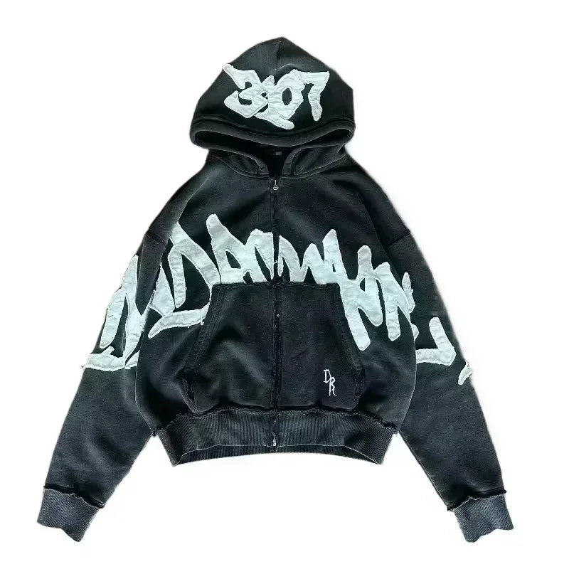 Y2K Retro Hoodie Men Printed Camouflage Pattern Pullover Sweatshirts High Street Hip Hop Streetwear Oversized Unisex Camo Hoodie