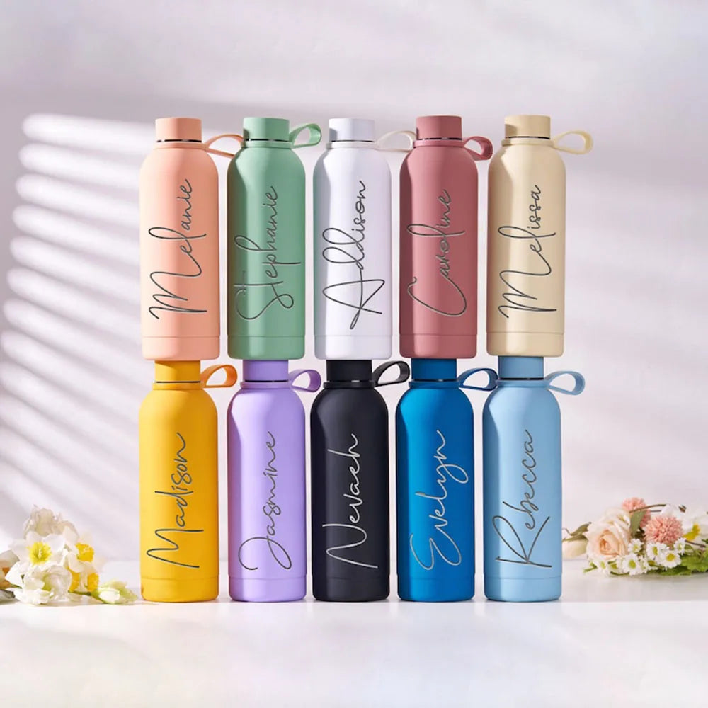 Personalized Stainless Steel Water Cup For Travel, Customized Name Insulated Cup With Lid, Fitness Specific Water Cup
