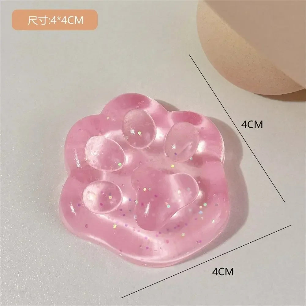 Mini Cat Paw Squeeze Toy | Silicone Pinch Decompression Toy