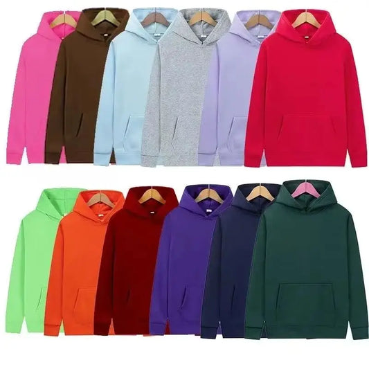 Plain Fashion Hoodies - Solid Color Sweatshirts