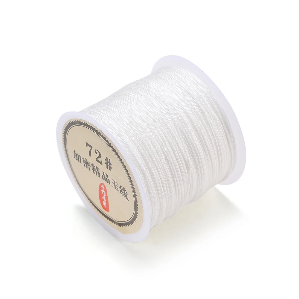 10/50M 0.8mm Nylon Thread Cord Chinese Knot Bracelet Braided String for DIY Tassel Beading Shamballa String Jewelry Making