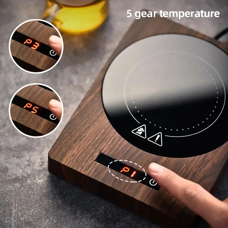 100°C Mug Warmer, 5-Gear Cup Heater for Coffee, Tea, Milk-2
