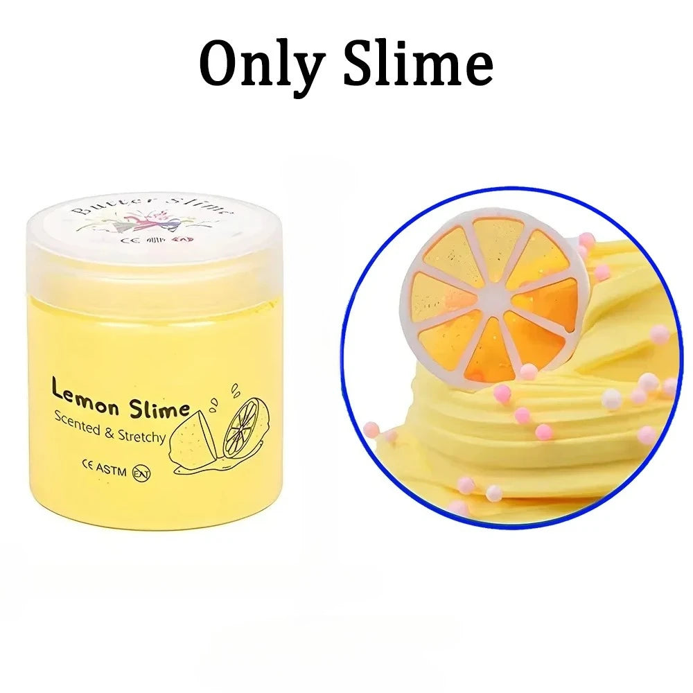 12 piece butter slime set, party gifts, prizes, puzzle toys, stress relief toy 50ml, birthday gifts for children boys and girls