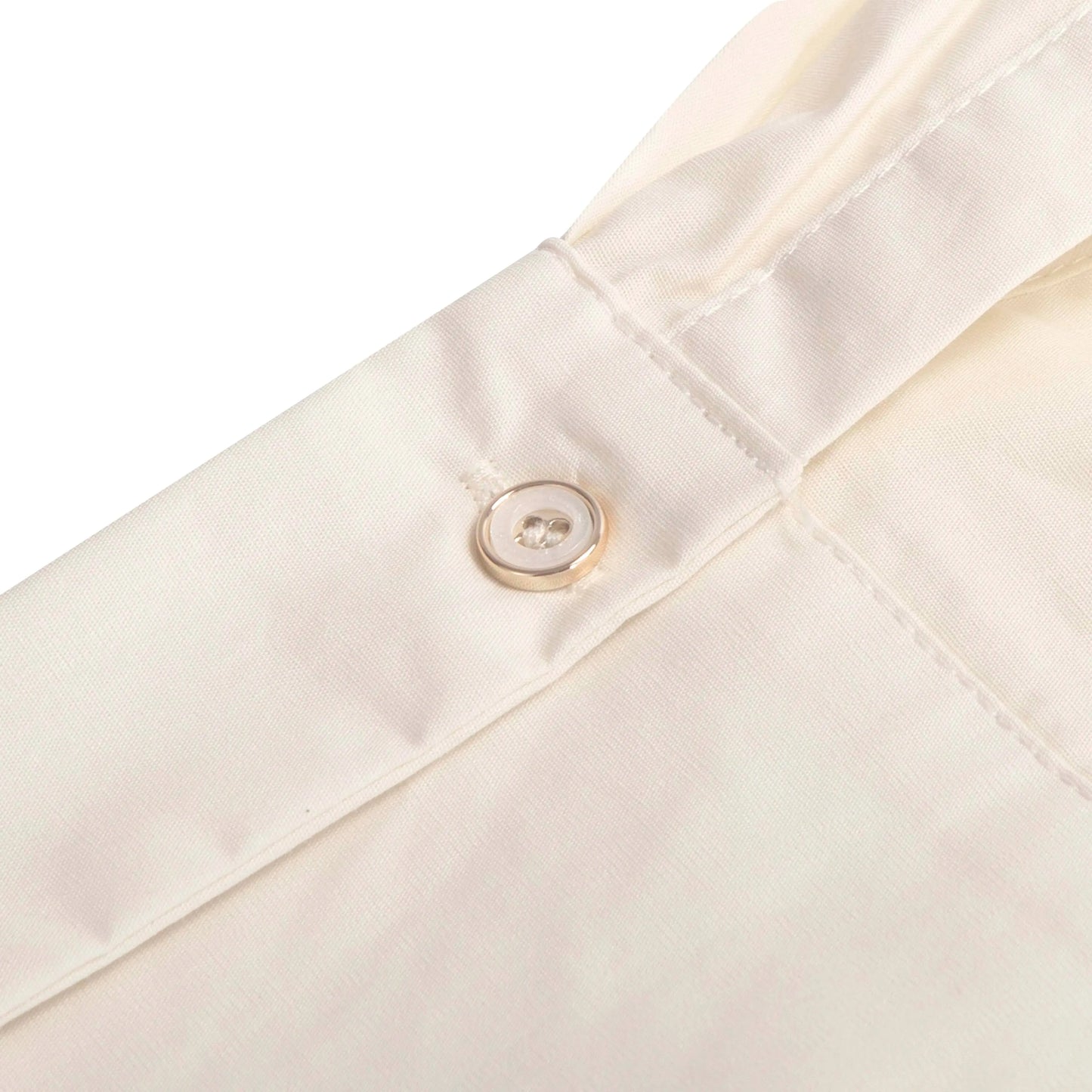 Beige V-Neck Long-Sleeve Commuter Top