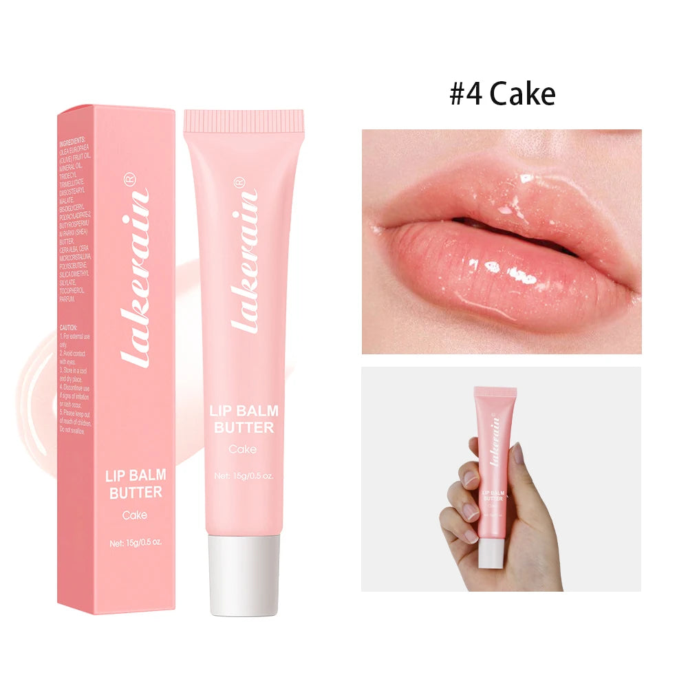 Lip Balm Moisturizing Mirror Lip Gloss Lip Vanilla Pink Sugar Coffee Cake Smell Lipstick Transparent Oil Makeup Lips Care