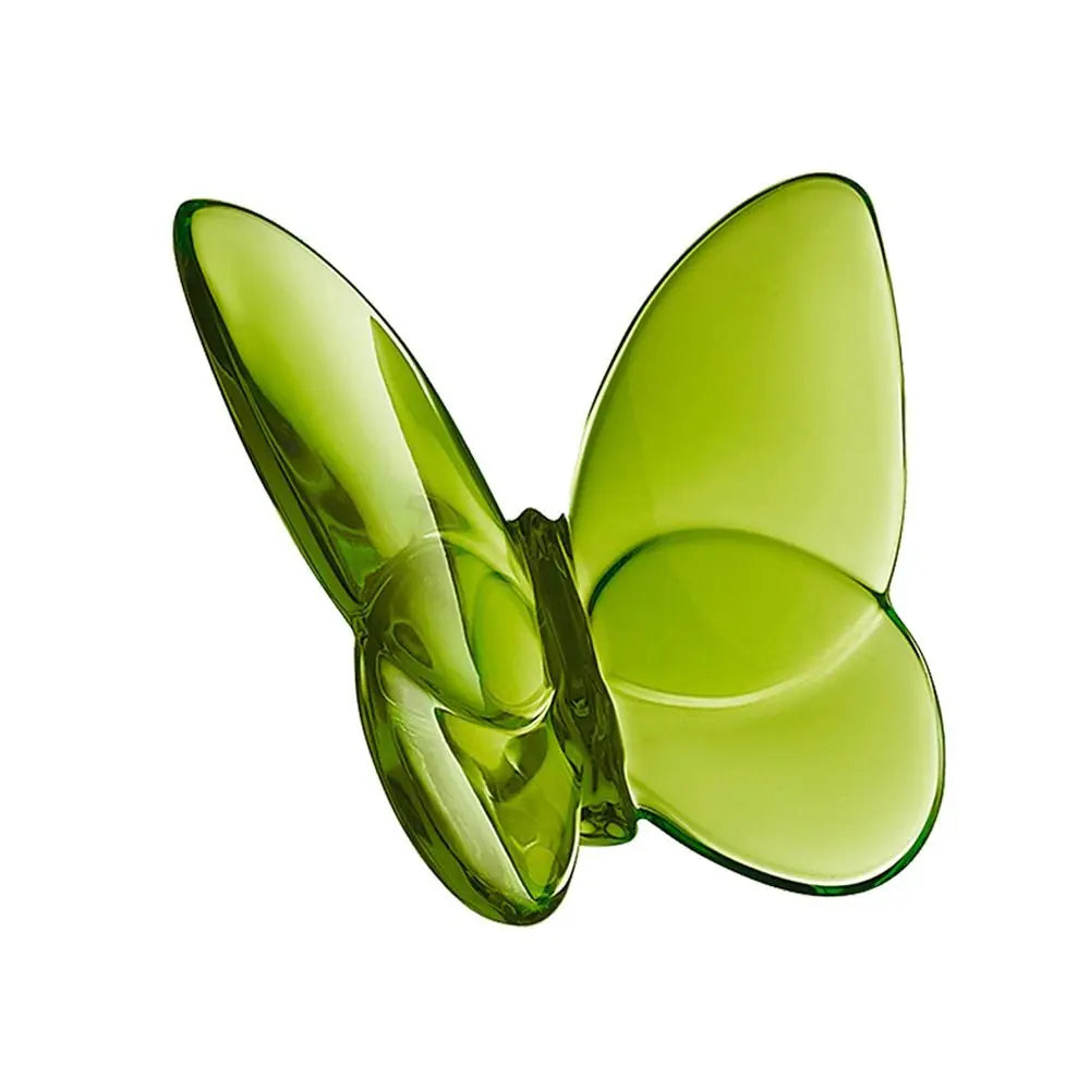 Multiple Color Crystal Butterfly Figurines Reflective Clear Crystal Glass Butterfly Ornament Vivid Super Winkling