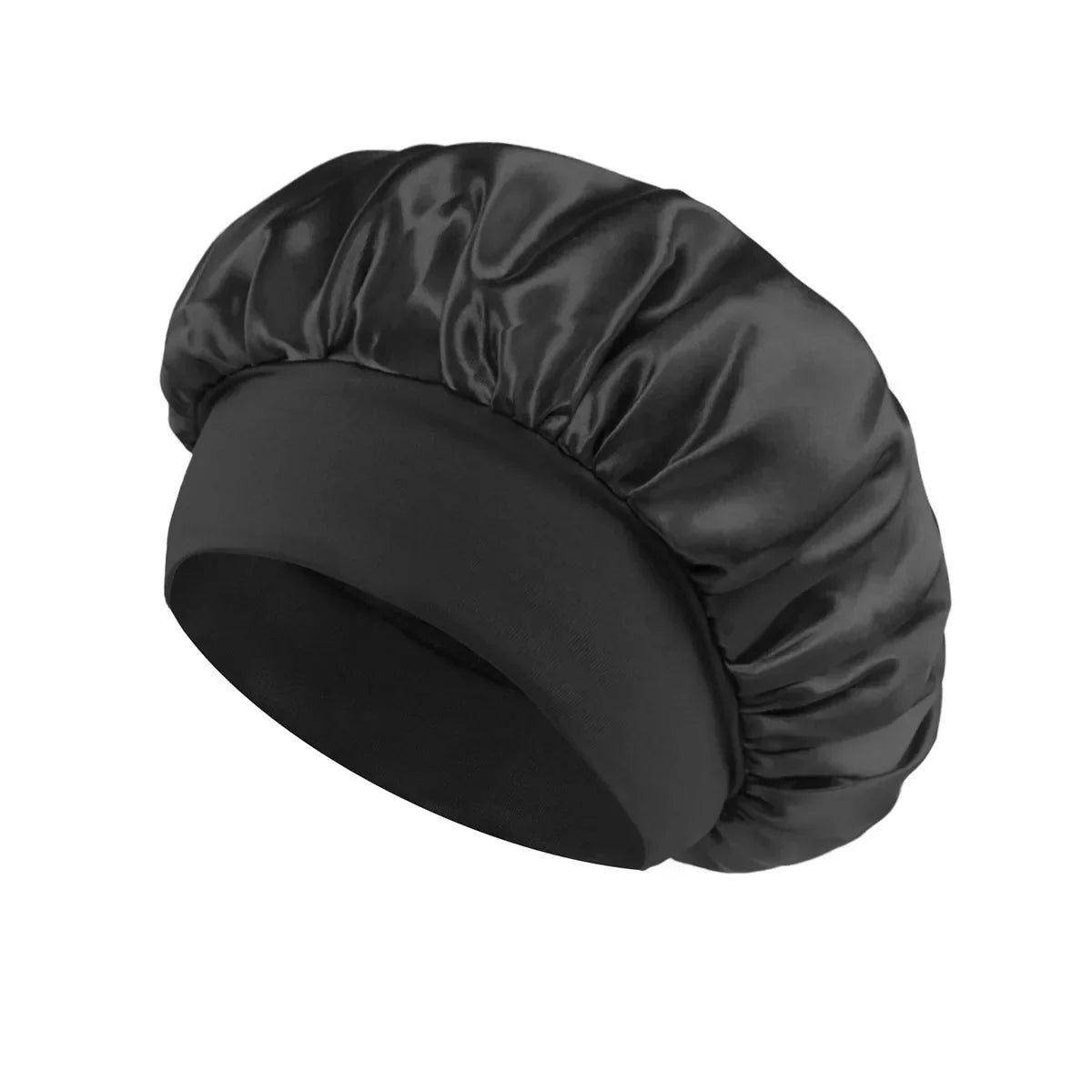 Solid Wide-Brimmed Satin Hair Bonnet for Sleeping *Multiple Colors*