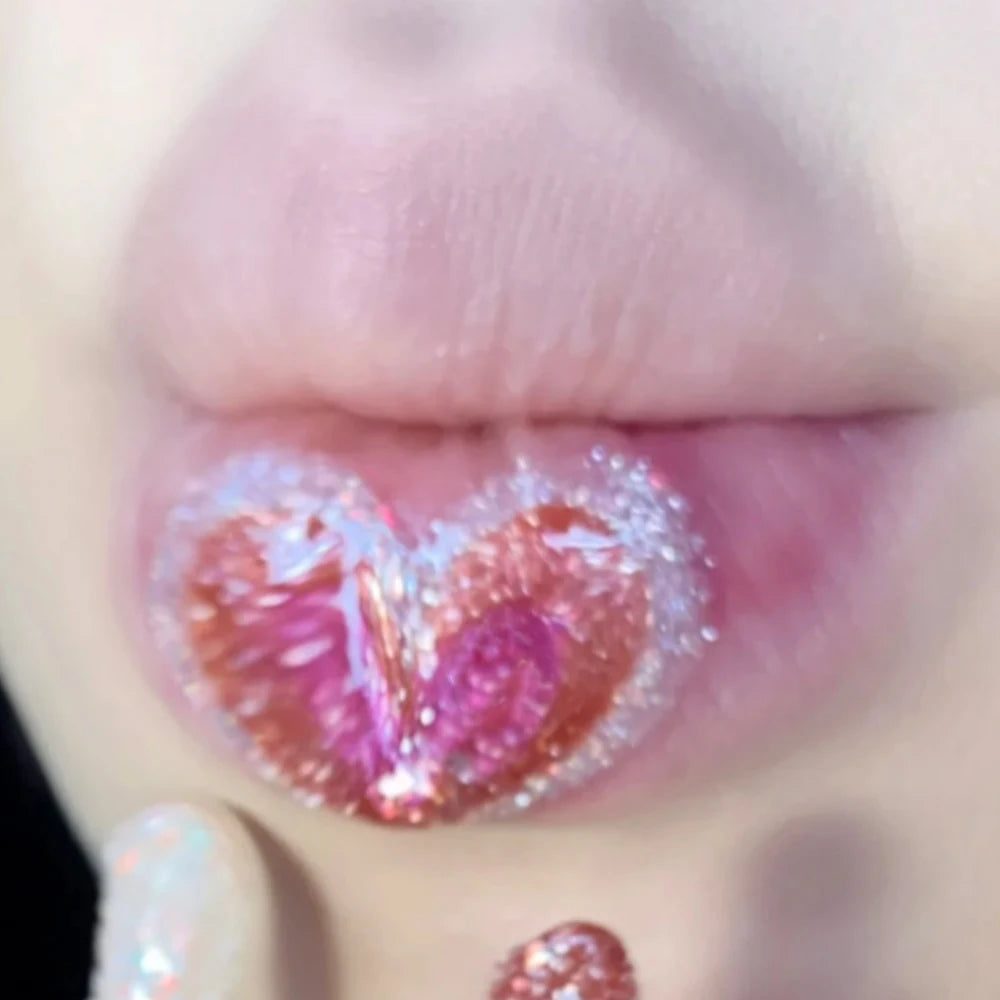 Moisturizing Sparkling Glitter Lip Gloss Lasting Waterproof Fine Shimmer Water-glossy Liquid Lipstick Sexy Lips Makeup Cosmetics