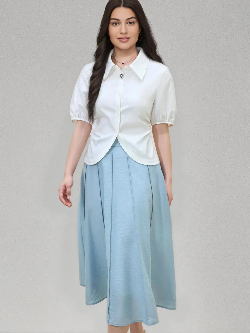 Elegant Summer Short-Sleeve Shirt