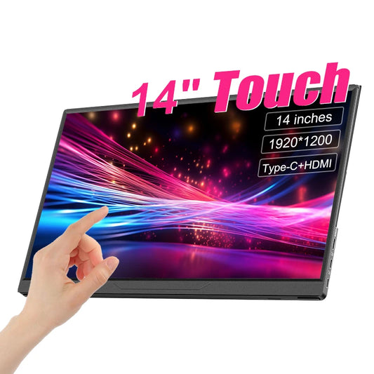 14Inch Touch Screen Portable Monitor  Gaming Computer Expand Display For XBox PS4/ 5 Switch Loptop PC CE Phone Extension Display