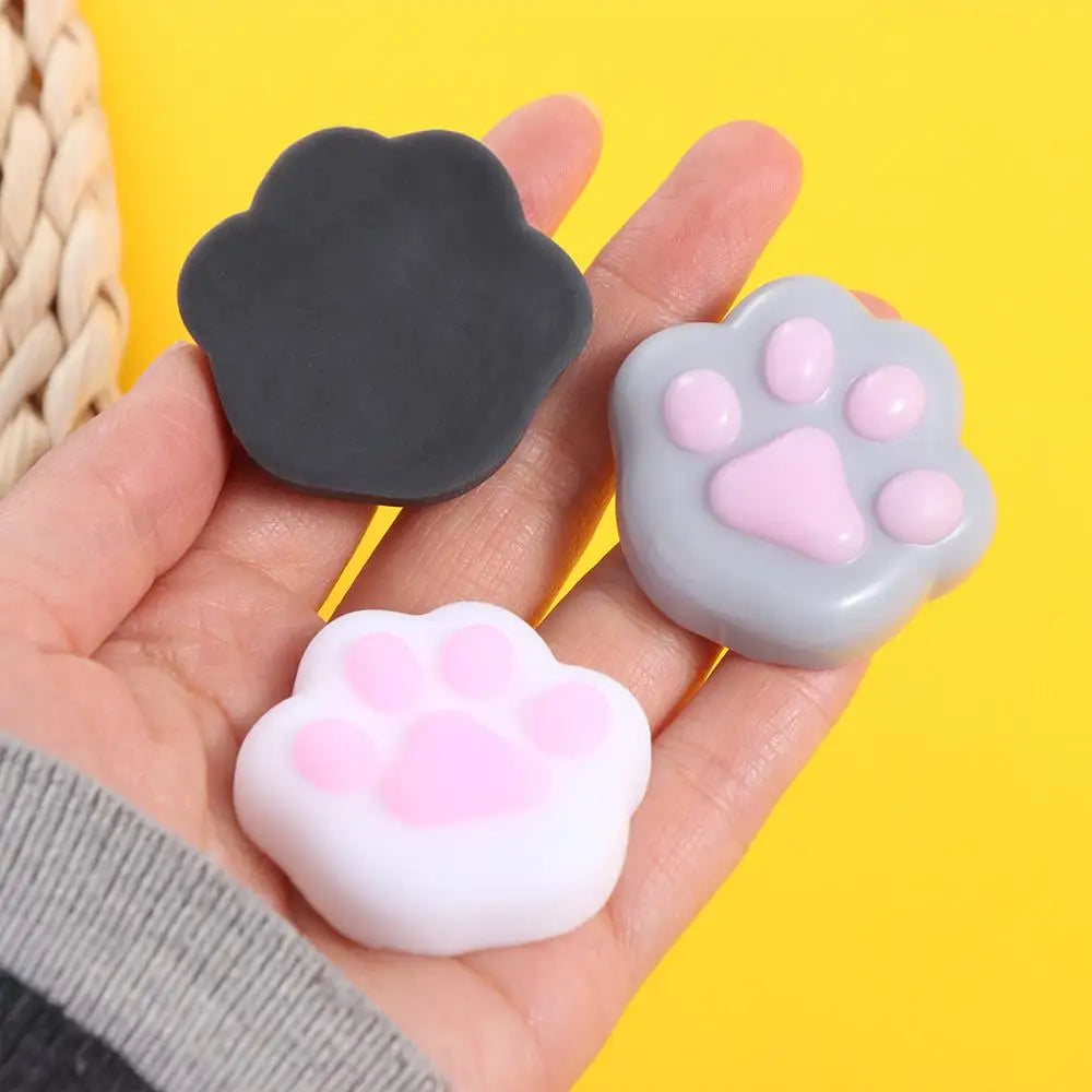 Mini Cat Paw Squeeze Toy | Silicone Pinch Decompression Toy