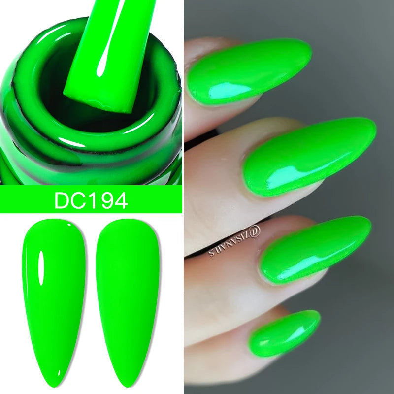 Mtssii 7ml Neon Snowflake Gel Nail Polish Fluorescent Gel UV LED Semi Permanent Glitter Snow Sequins Nails Art Design Varnishes