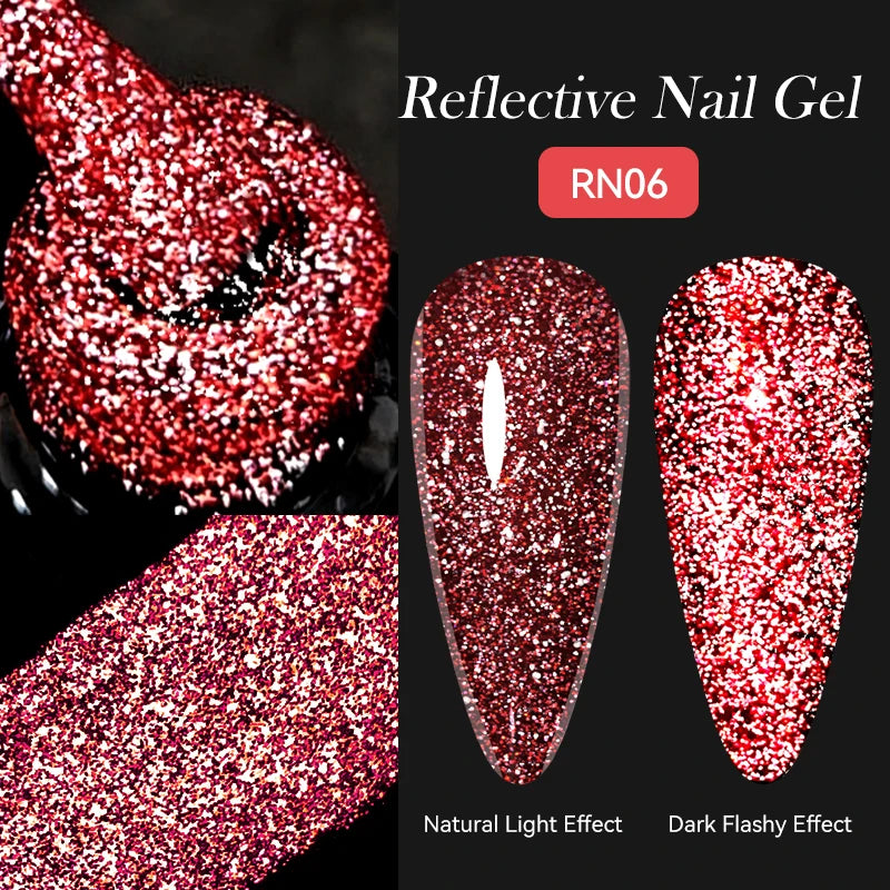 LILYCUTE 7ml Reflective Glitter Cat Magnetic Gel Nail Polish Semi permanent Soak Off UV LED Varnish Nail Supplies