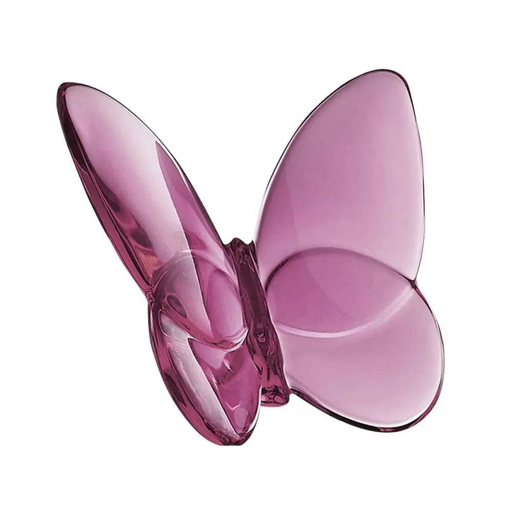Multiple Color Crystal Butterfly Figurines Reflective Clear Crystal Glass Butterfly Ornament Vivid Super Winkling