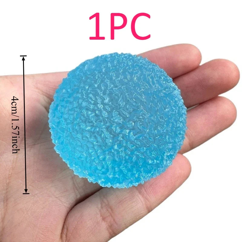 Ice Ball Maltose Squishy Toy | Blue Mochi Sensory Fidget for Stress Relief