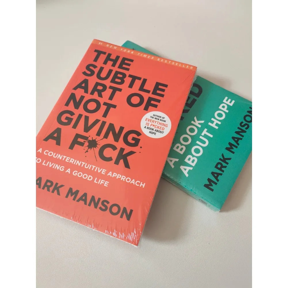 The Subtle Art of Not Giving A F*ck / Every Thing Is F*cked By Mark Manson Self Management Stress Relief Book