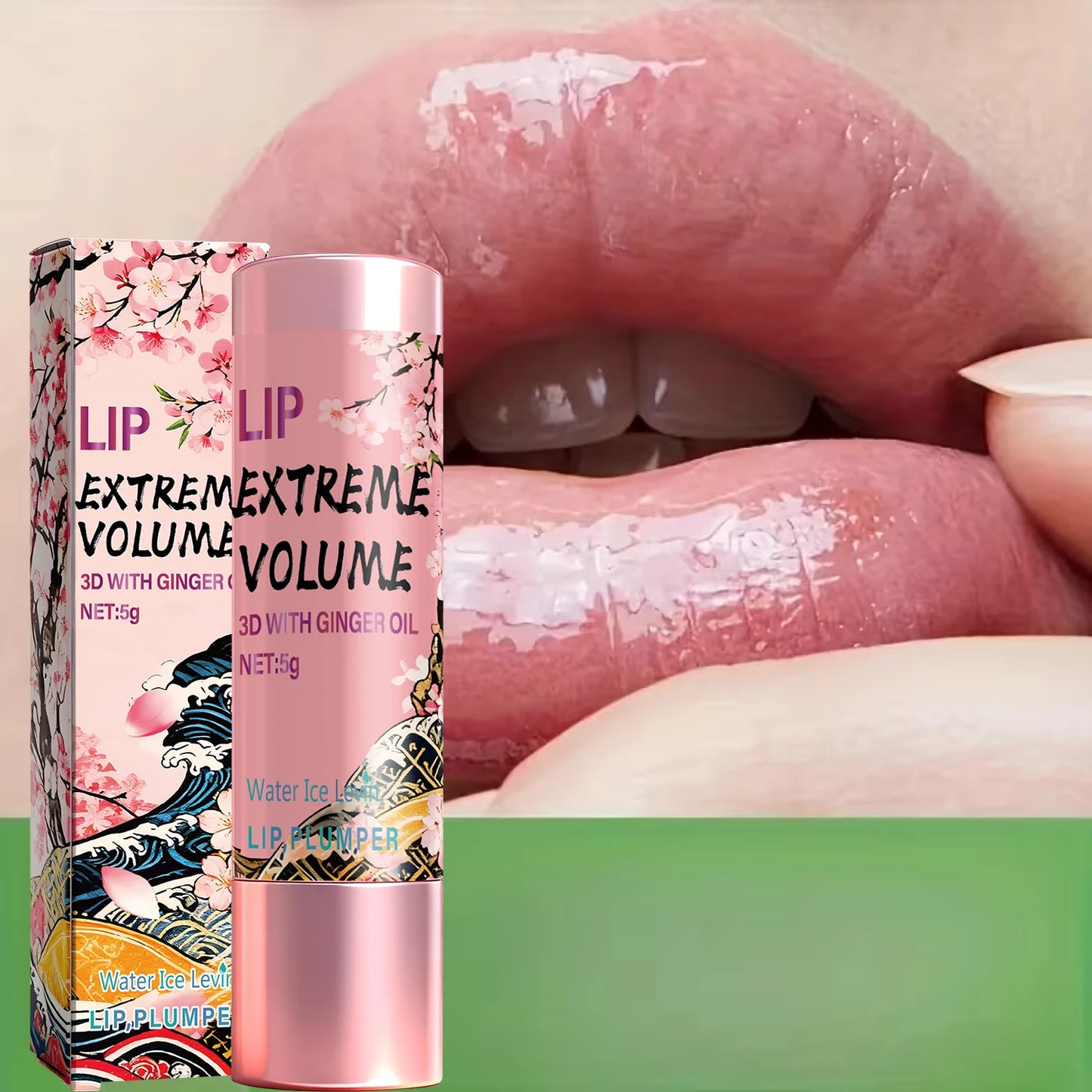 Lip Extreme Volume 3D Cream with Ginger Oil for Plumping & Moisturizing, Day & Night Use, Non-Sticky Smooth Lips.