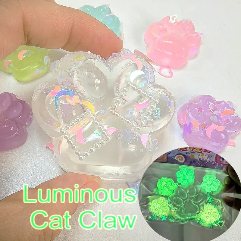 Glow Cat Paw Squishy Toy | Stress Relief and Luminous Decompression Toy