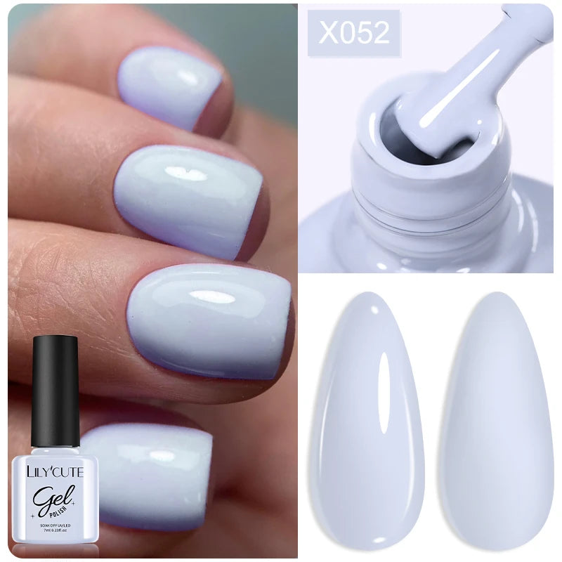 LILYCUTE 7ml Neon Reflective Nail Gel Polish Dark Flash Glitter Effect Fluorescent Gel Soak Off UV Gel Summer Nail Art Varnish