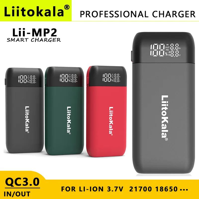 LiitoKala Lii-MP2 Battery Charger & Power Bank-1
