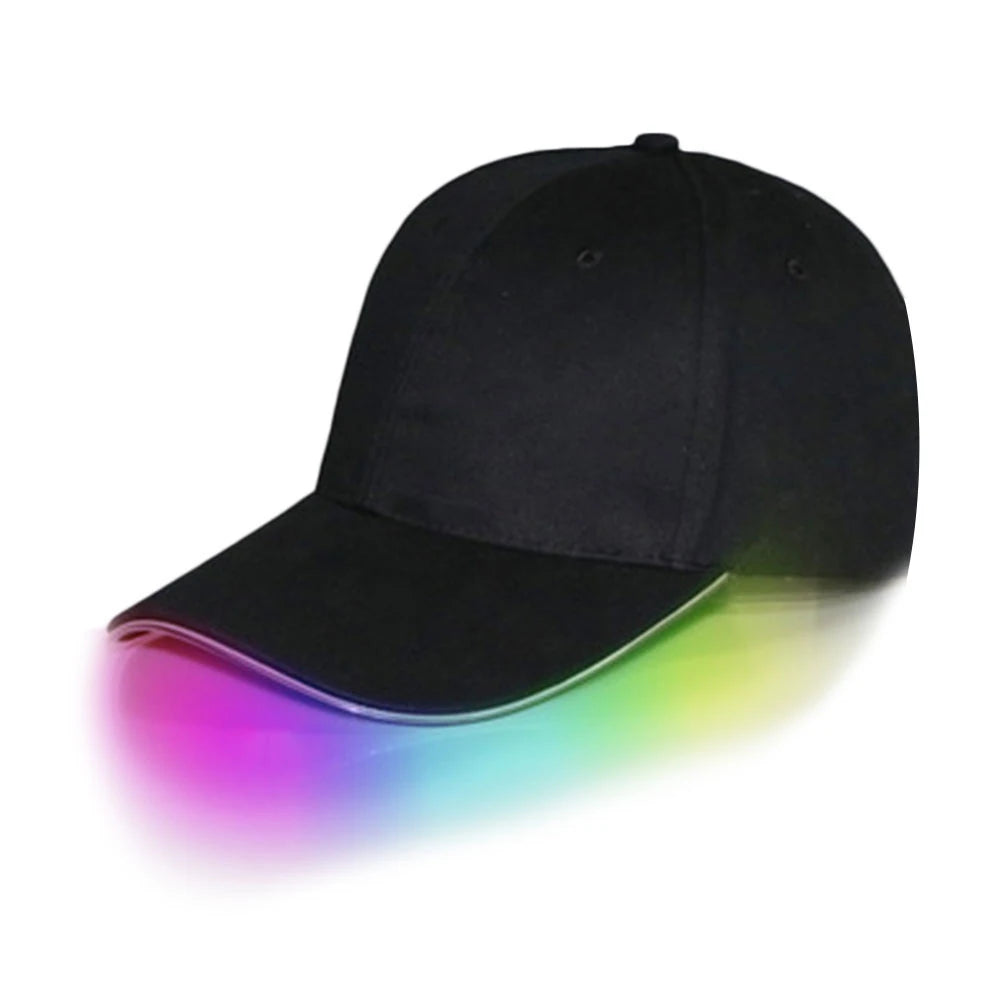 Adjustable Light Up LED Cap Flashing Baseball Hip-Hop Luminous Hat KTY Bar Party Event Sporting Event Nighttime Illumination Cap