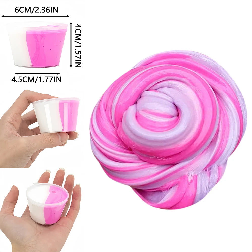 80ml Slime Fluffy Supplies Toys Soft DIY Clay Light Plasticine Putty Playdough Lizun Polymer Modelling Charms Slime Putty Toys