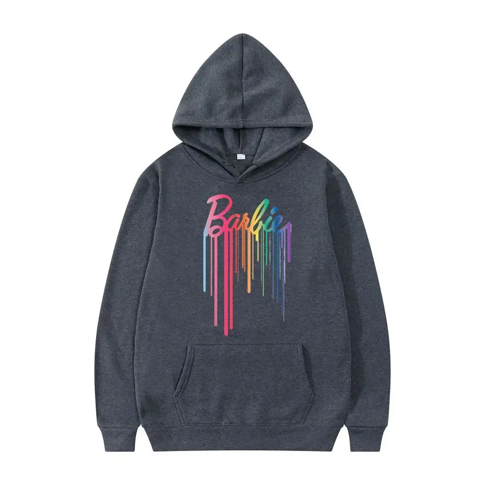 New 2024 Women's Dripping Paint Pullover Sweatshirt Spring Autumn M Size Comfortable Soft Fabric Casual Streetwear